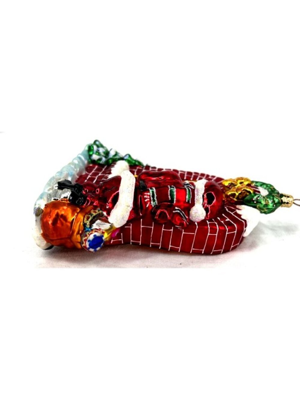 Radko Claus Encounters Blown Glass Ornament 2 Sided 2003 6" Tall - Picture 4 of 8